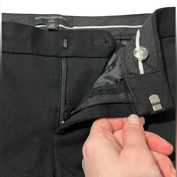 Banana Republic Sloan - Womens Cropped Dress Pants Sz 2P - Picture 3 of 8